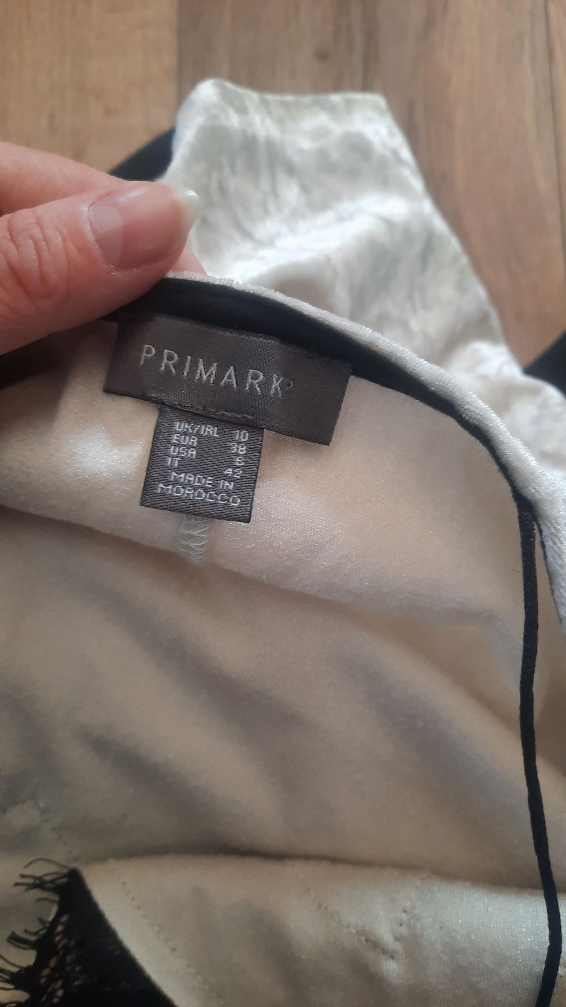 Welurowy top primark M
