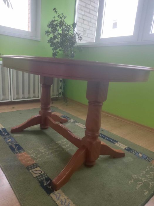 Стіл обідній розкладний + 6 стільців