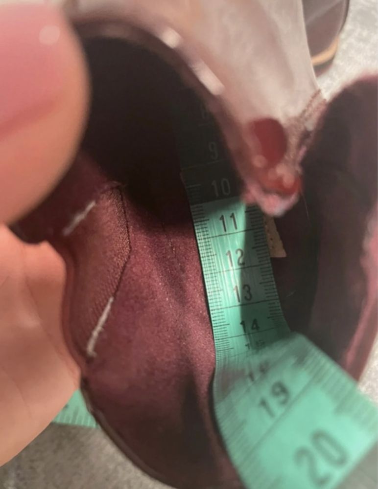 Zara botki sztyblety bordowe 21 24 cm wiosna jesien modne perełki