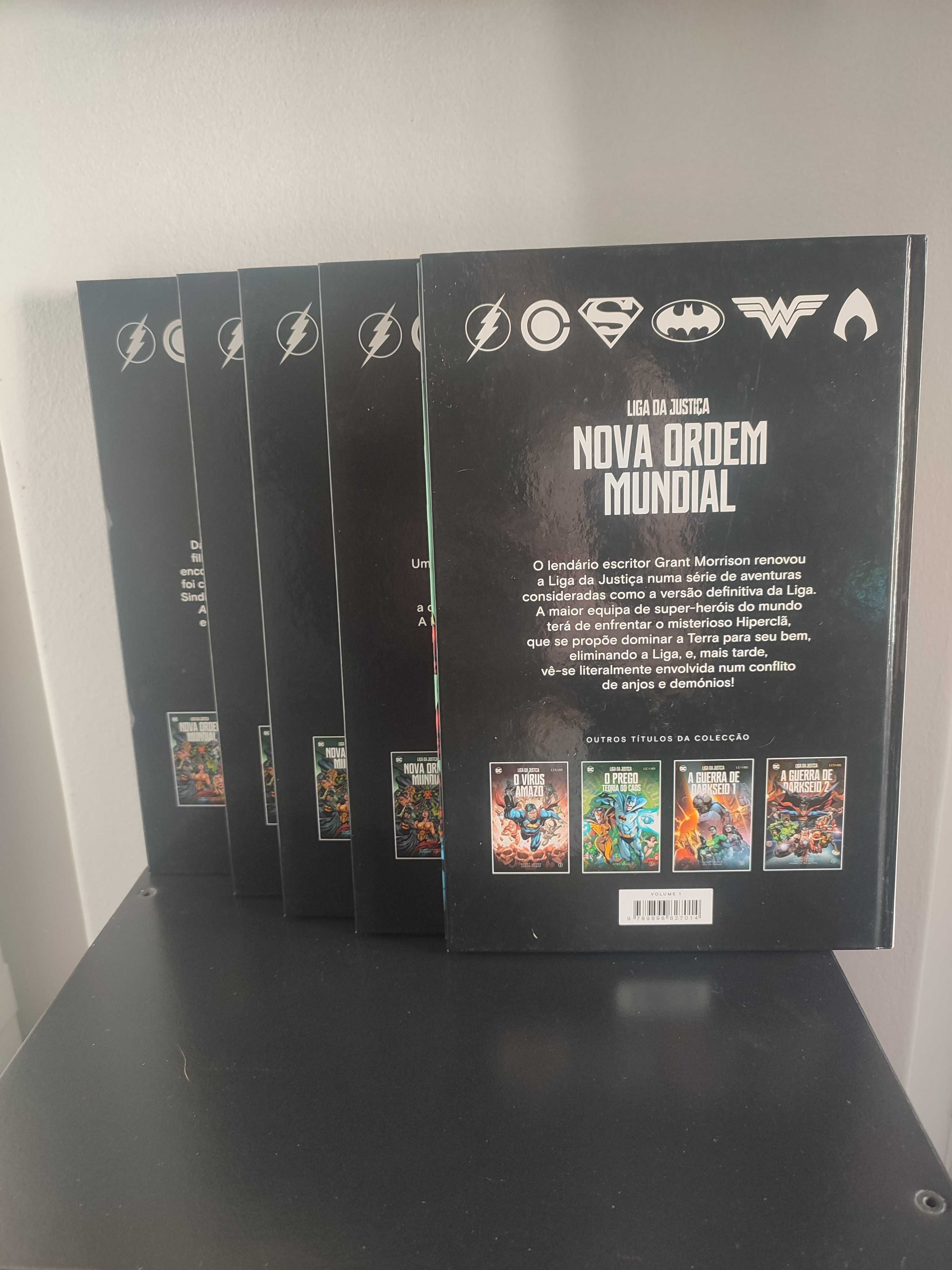 Coleção Definitiva de 5 Volumes da Liga da Justiça – Edição Levoir!