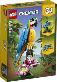 Lego Creator 31136 Egzotyczna papuga żaba ryba 3w1 Na prezent!