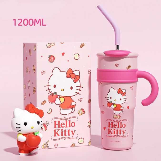 Tumbler/Garrafa Térmica Hello Kitty e Sario Original NOVO ENVIO GRÁTIS