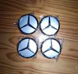 4 centros de jante Mercedes-Benz Novos