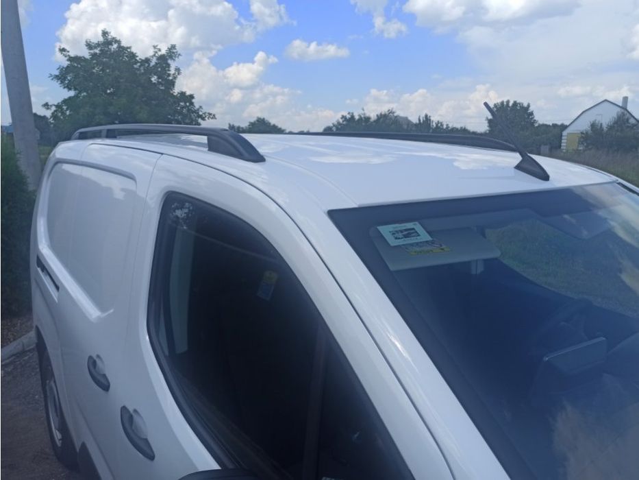 Peugeot Partner/Rifter 2019+ Рейлинги Skyport (черные)