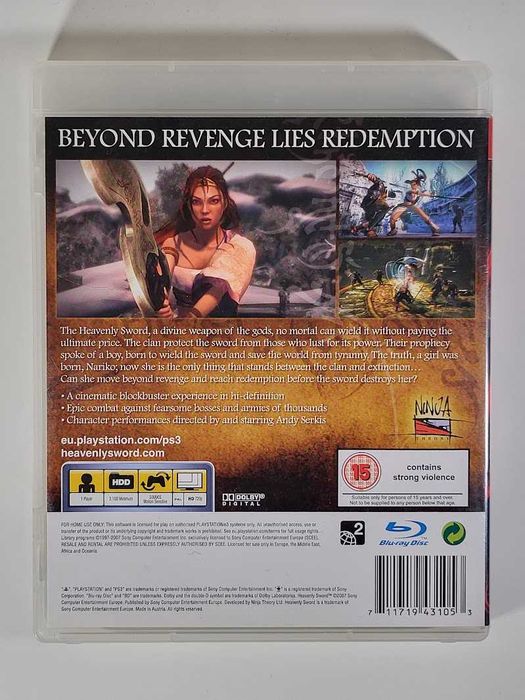 Heavenly Sword / Gra PS3 / Skup Gier Używanych / PerfectBlue /Warszawa