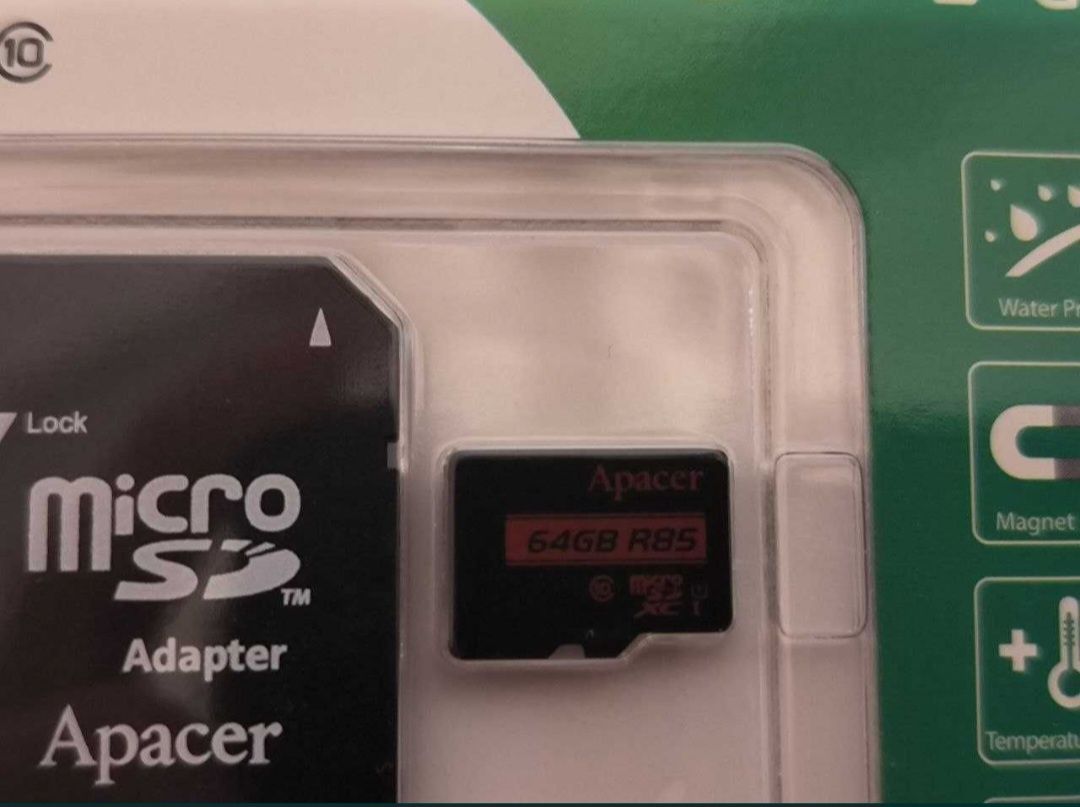 Карта памяти Apacer microSDXC UHS-I 85R 64GB class10 + SD adapter

Все