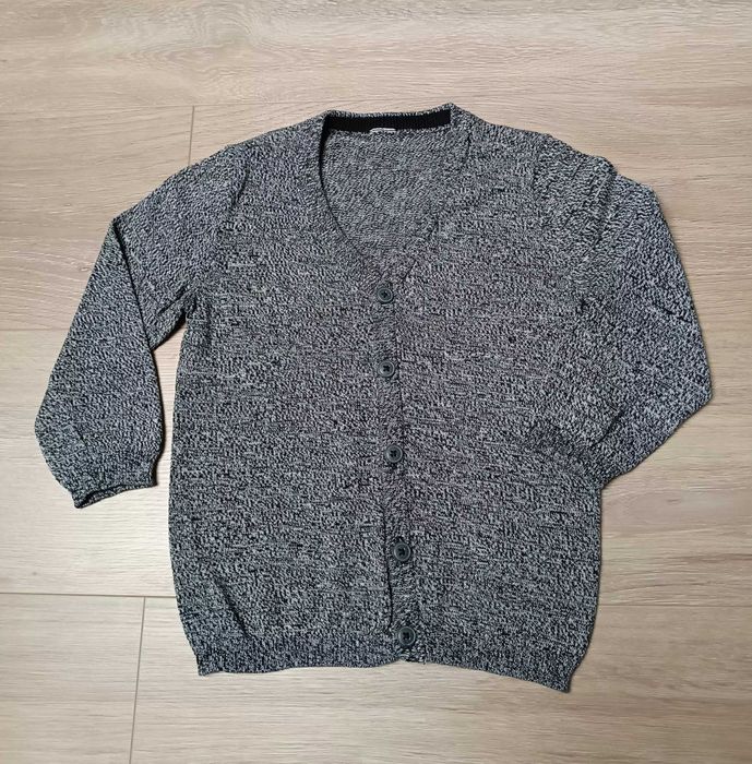 Sweterek szary melanż serek 'H&M' 98