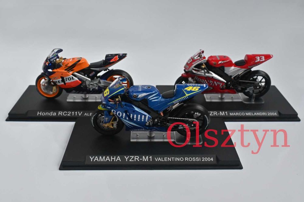 Motocykle wyścigowe Moto Grand Prix, zestaw 6 sztuk, jak nowe