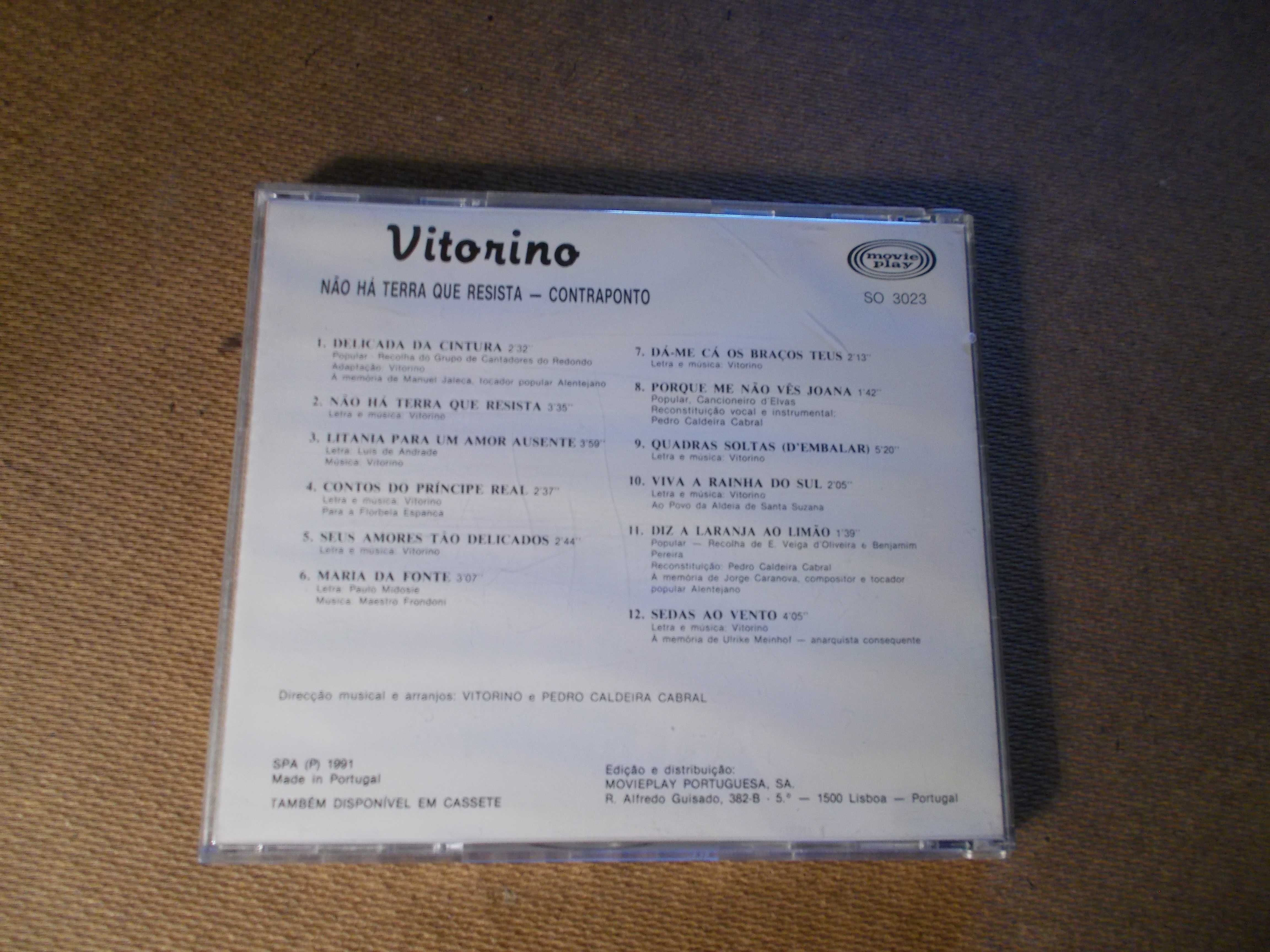 cds de Vitorino La Habana 99 e Não há terra que resista
