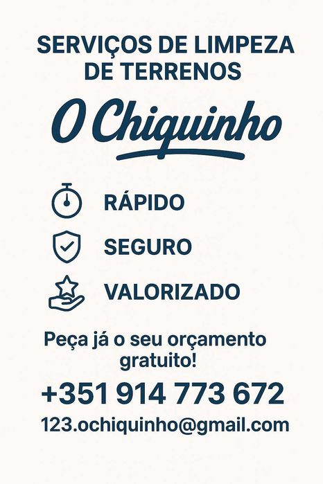 Limpeza de terrenos e manutenção de jardins