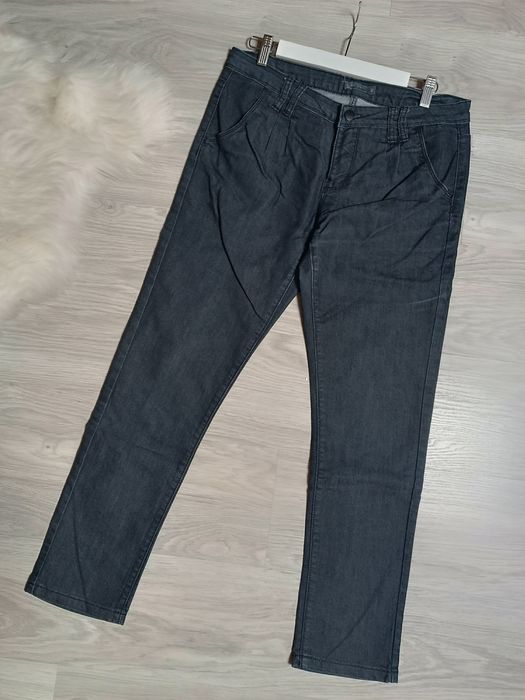 Spodnie jeansowe damskie dżinsy skinny fit wysoki stan L greenpoint