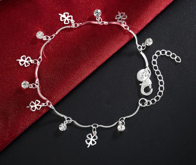 Bransoletka srebrna 925 z kryształami Swarovskiego