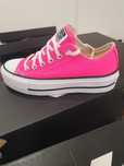 Sapatilhas All Star rosa plataforma alta