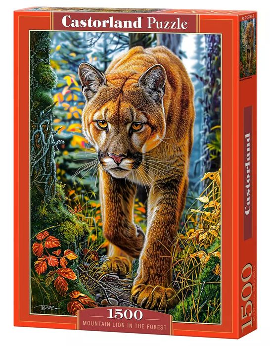 Puzzle 1500 elementów. Lew w lesie. Castorland. Nowy Produkt