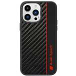 Etui Audi Carbon Fiber Stripe na iPhone 14 Pro Max - czarne
