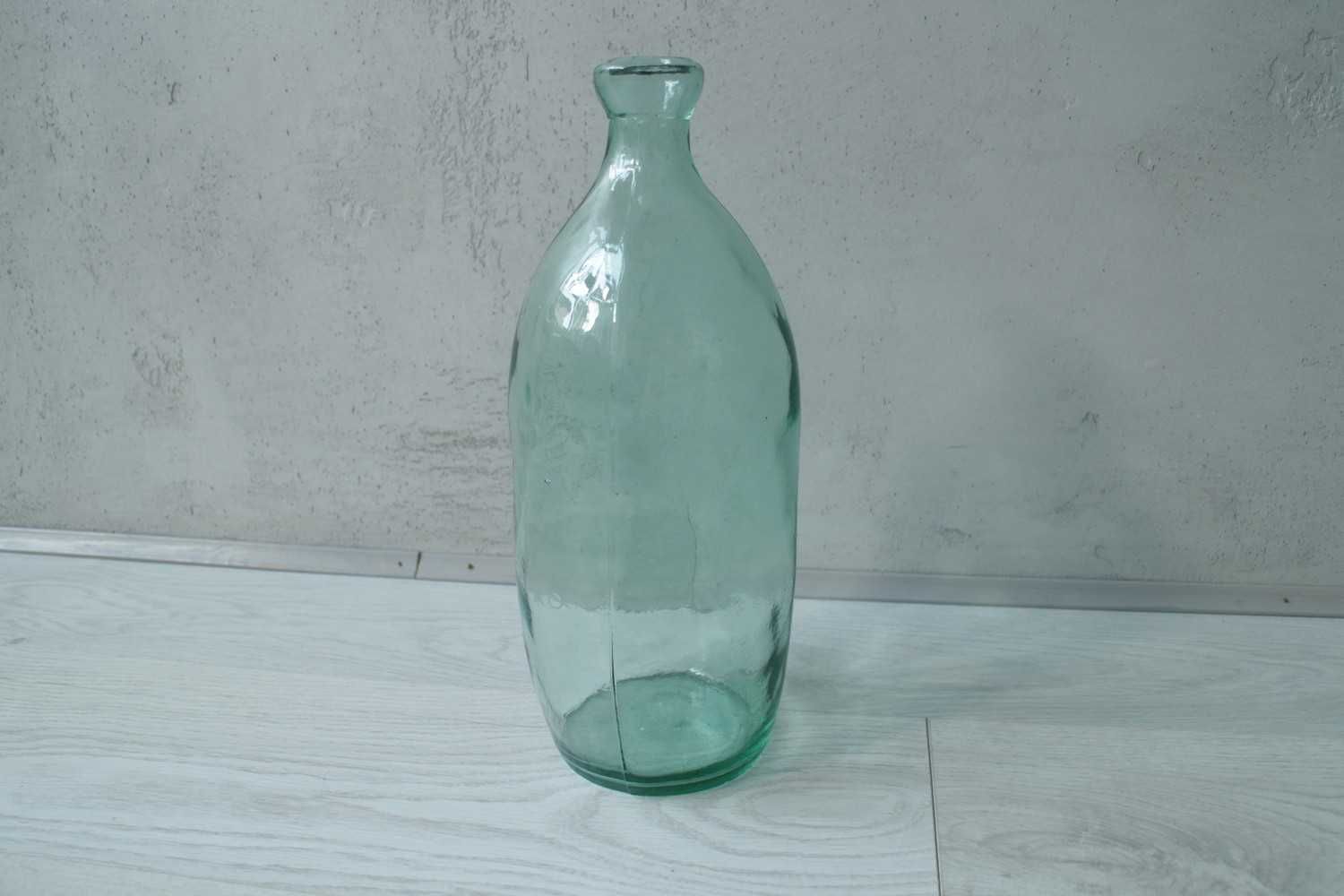 Wazon asymetryczny szklany Handmade szkło, 36 cm