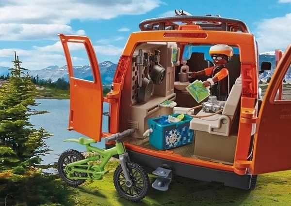 Novo Playmobil Carrinha de Aventuras com bicicleta