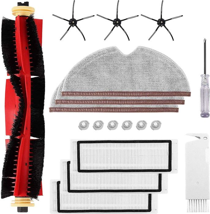 Kompletny zestaw akcesoriow do odkurzaczy Xiaomi Roborock 18-elementow