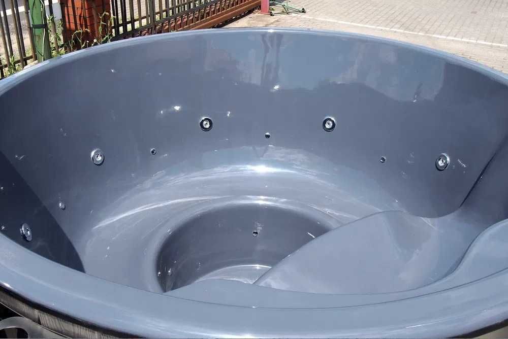 Balia bania ogrodowa jacuzzi gorąca beczka spa hydro aero led