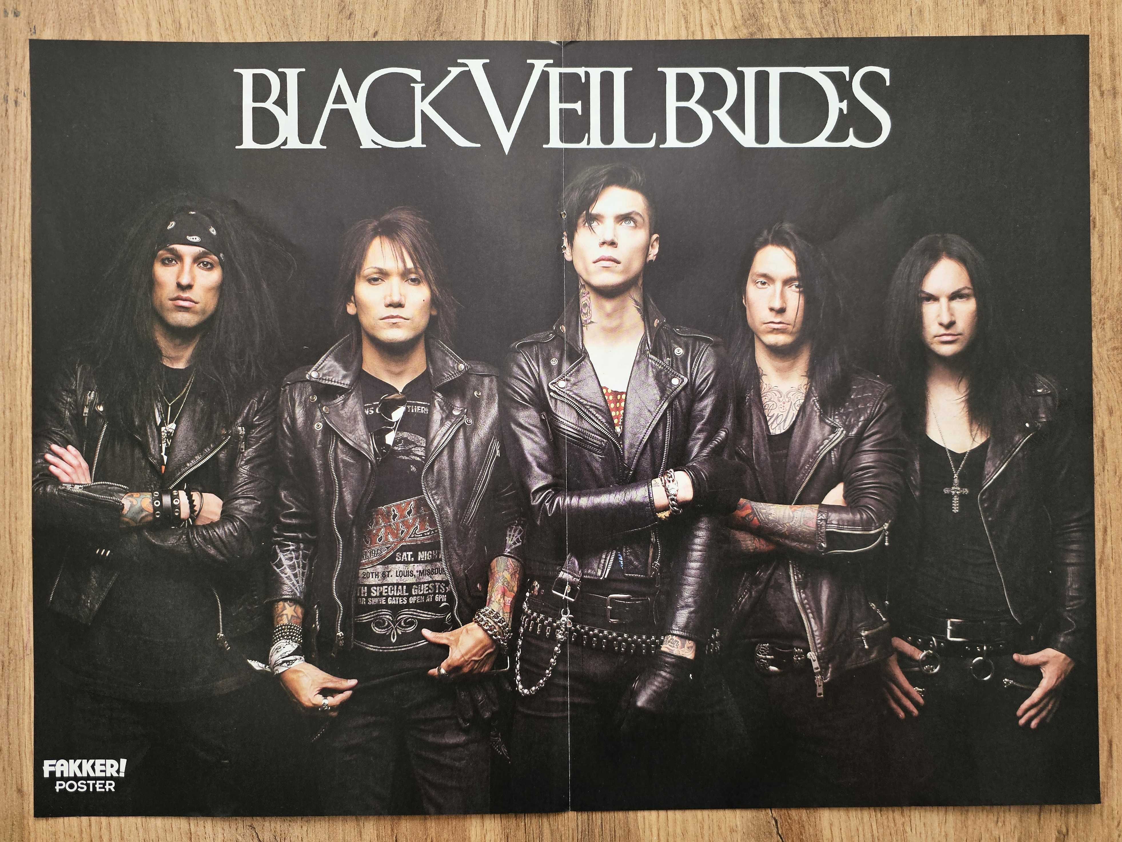 UNIKATOWY plakat BLACK VEIL BRIDES - Format A3 (ok. 40 x 29 cm) - NOWY