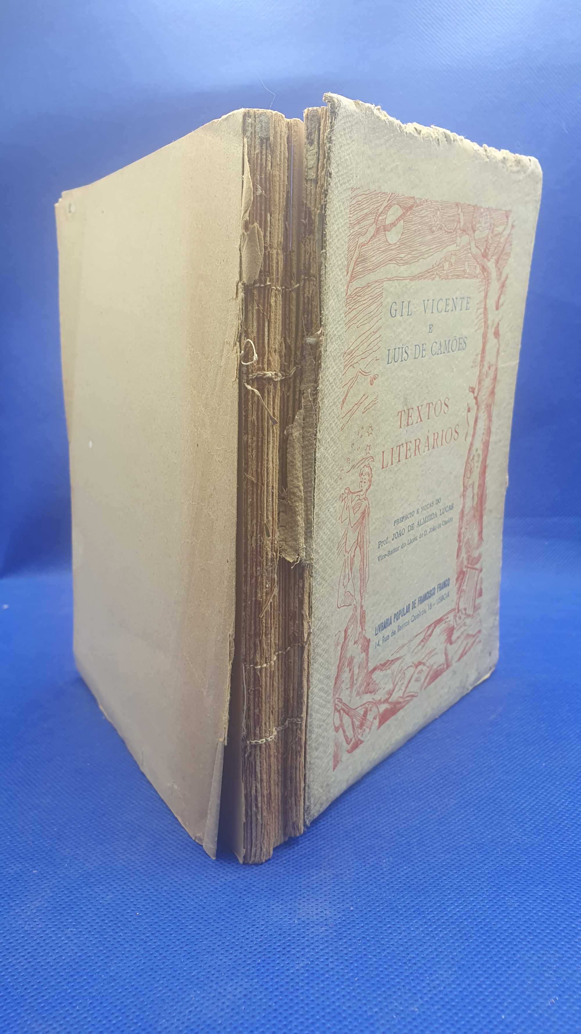 Livro - REF PBV - Gil Vicente, Luís de Camões - Textos Literários