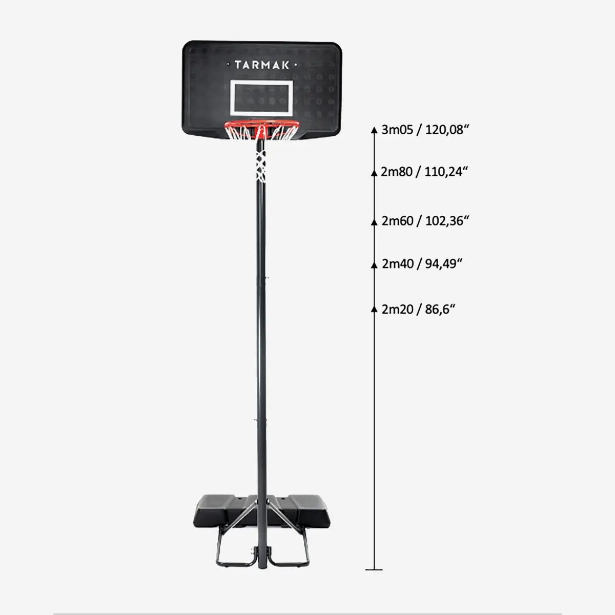 Tabela Basquetebol Vertical Altura