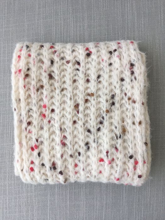 Cachecol em malha - branco