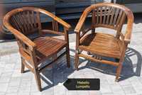 Fotel fotele kolonialne krzesła 2szt drewniane indyjskie egzotyczne