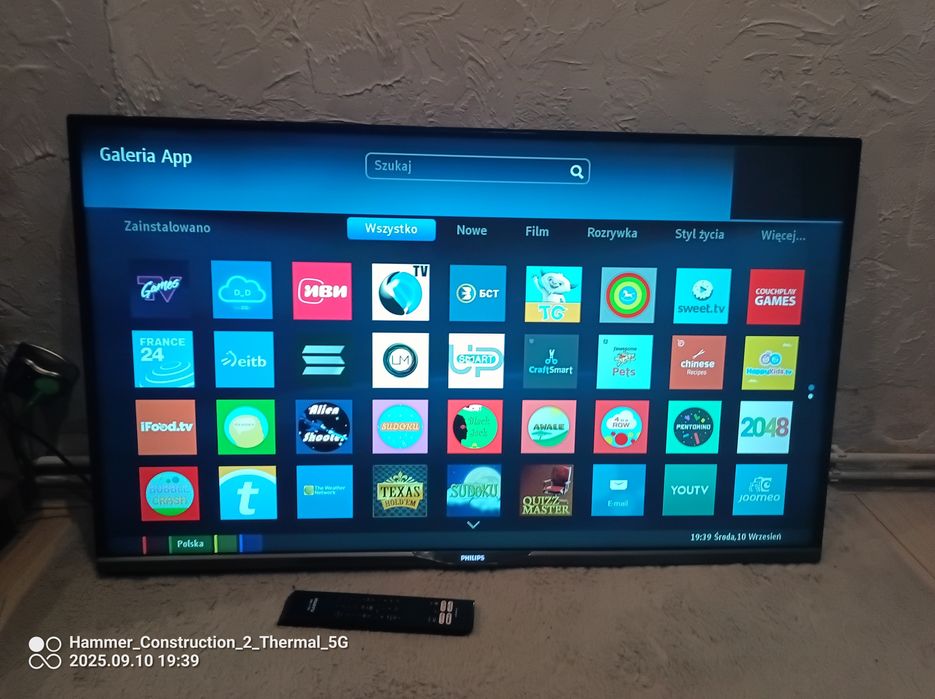 Telewizor 42 Philips Full HD ambilight ,smart tv android + kabel i pil