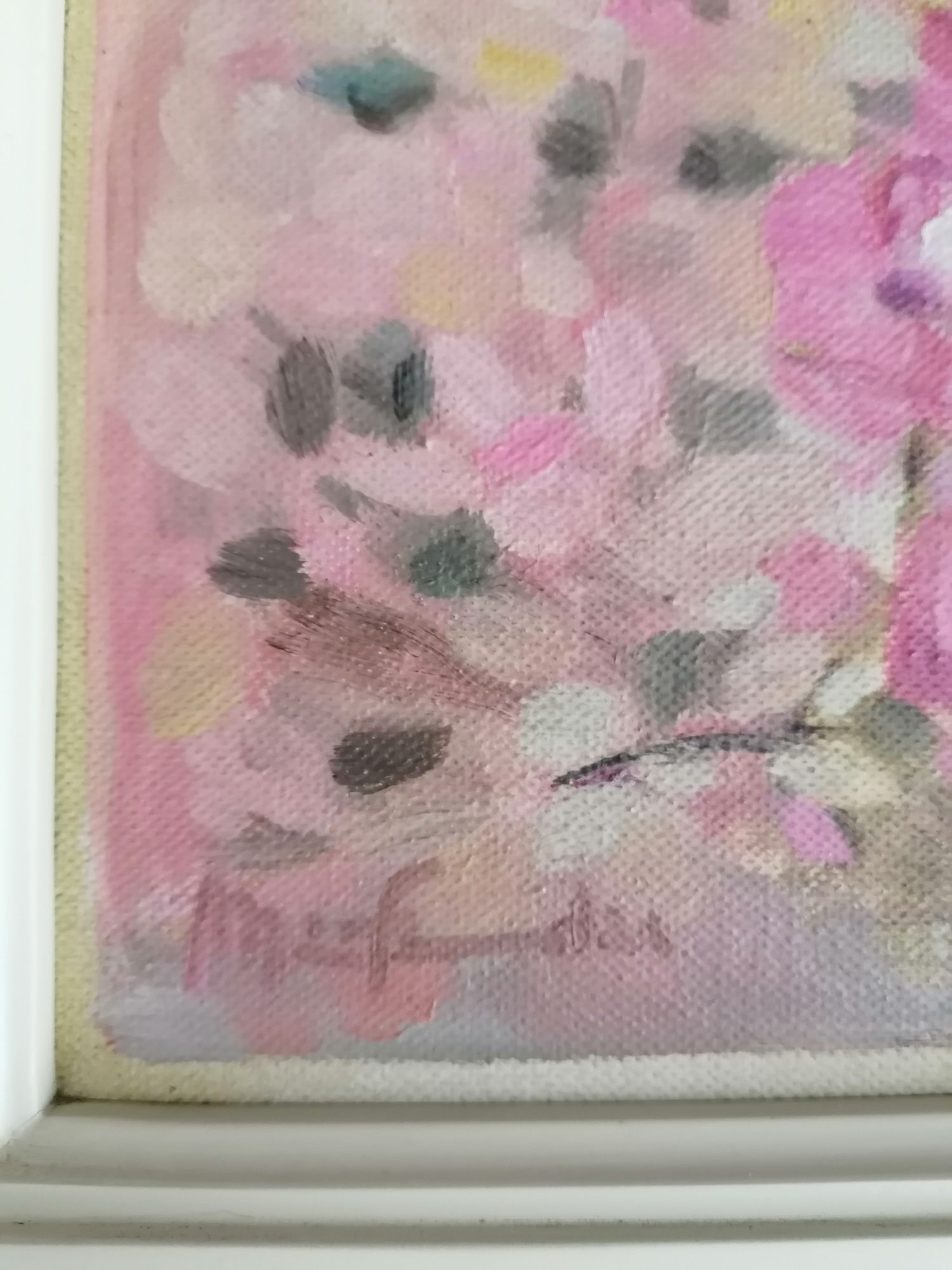 Quadro pintado à mão