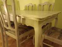 Komplet stół + 6 krzeseł
