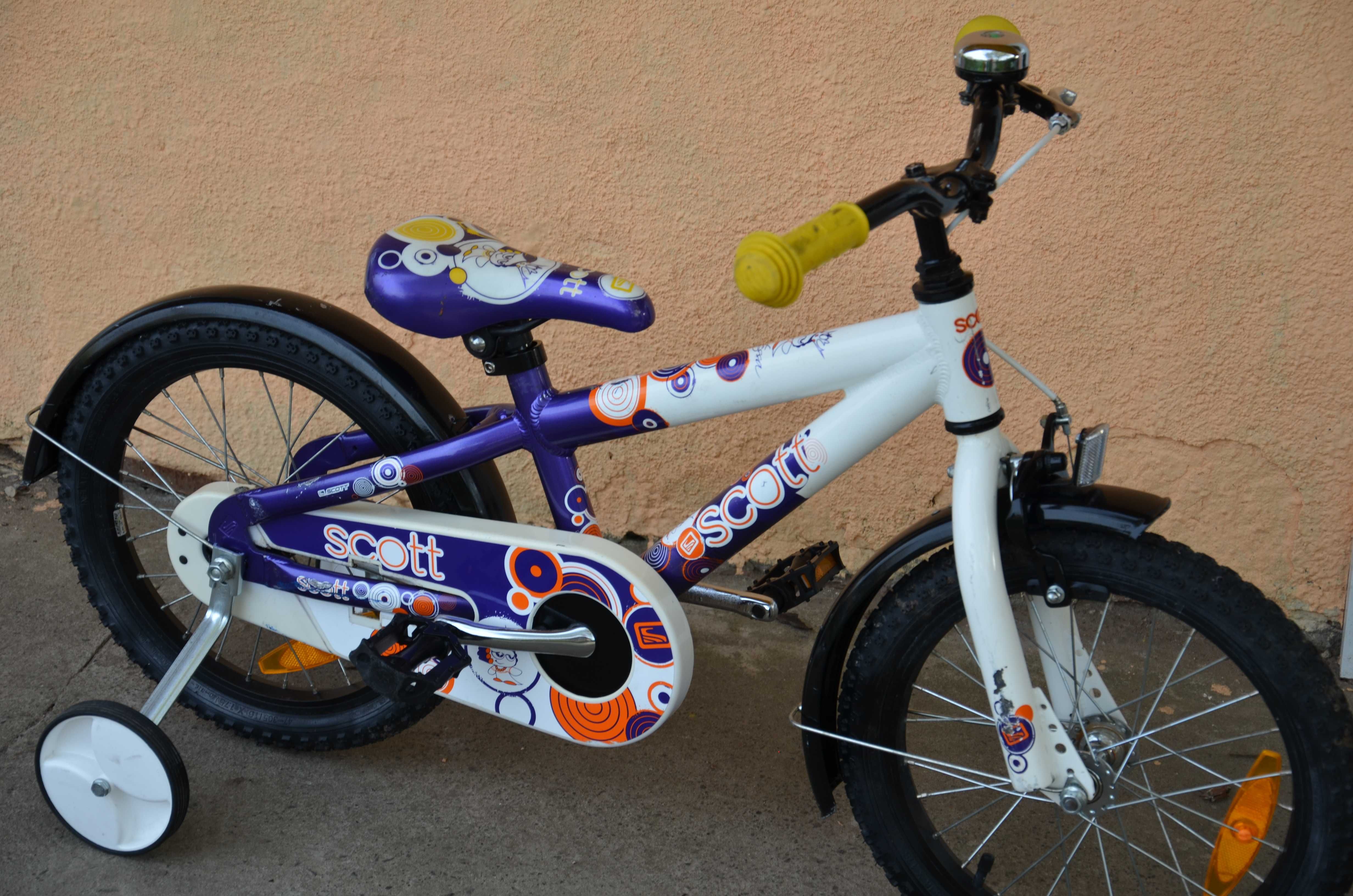 Велосипед SCOTT дитячий із Германії здопоміжними колесами