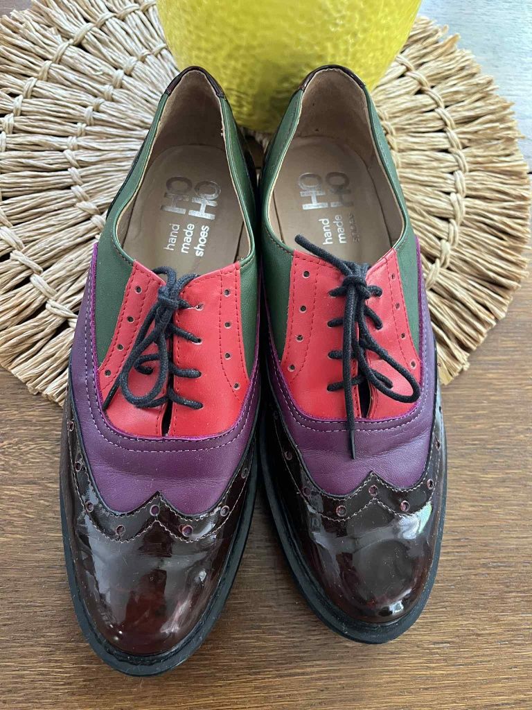 Ręcznie robione buty skórzane HoHo rozm 38