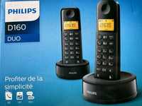 2 telefones sem fios Philips