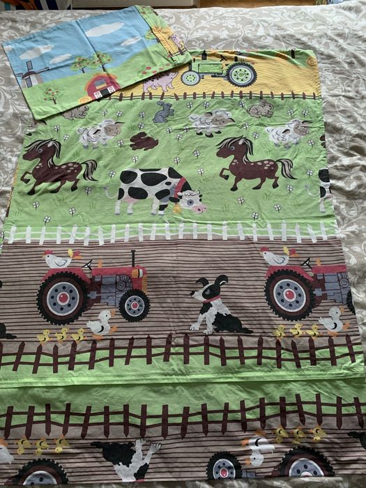 Pościel dziecięca farma gospodarstwo 100 cm x 135 cm
