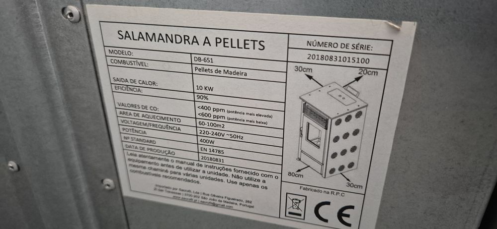 Salamandra a Pellets 10KW