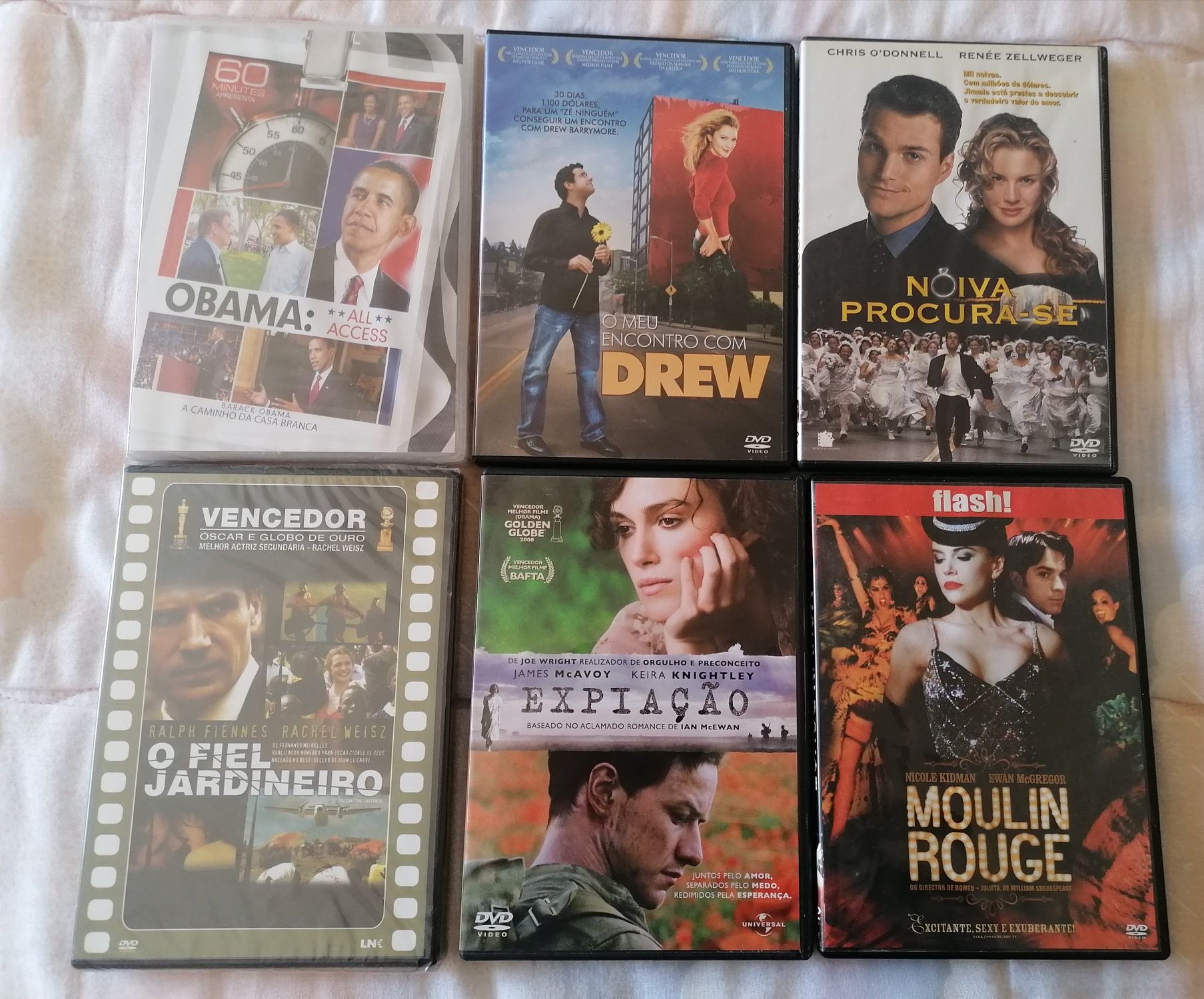 DVDs de filmes diversos