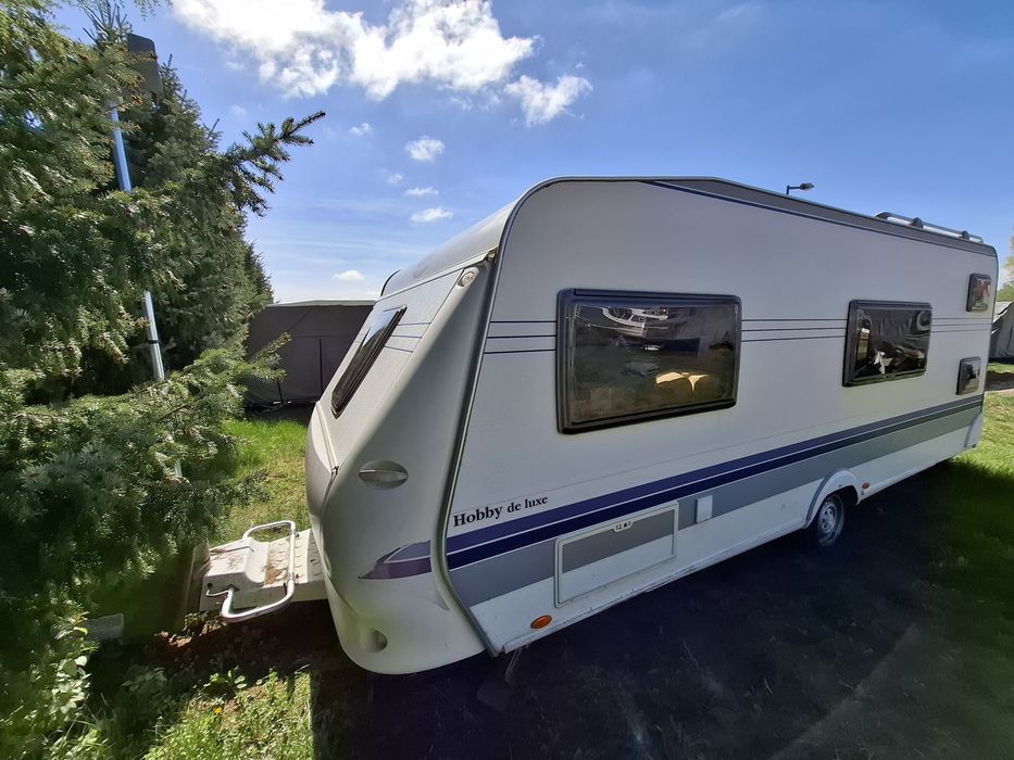 Przyczepa kempingowa Hobby 560 De Luxe KMFE, 2008 plus namiot Obelink