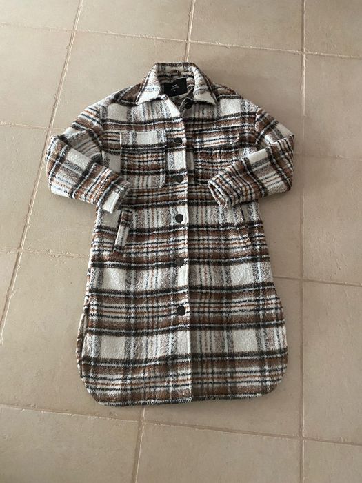 Płaszcz krata Cropp rozmiar 34