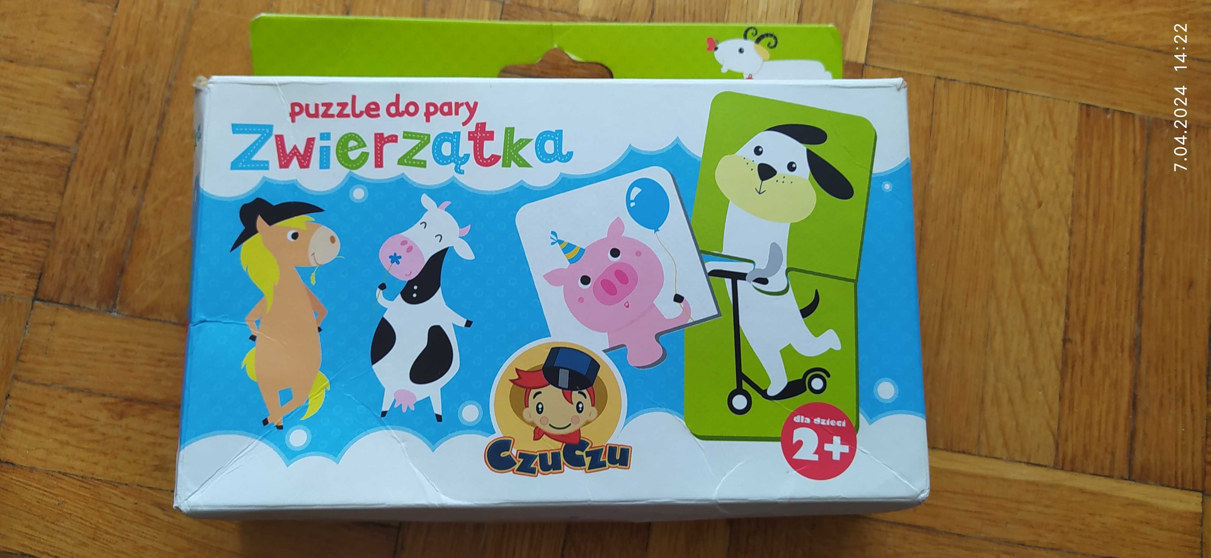 CzuCzu Puzzle Do Pary ZWIERZĄTKA