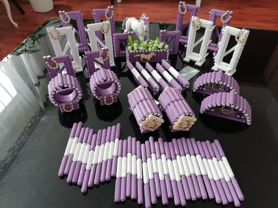 MOŻLIWOŚĆ TANIEJ! Przeszkody dla koni typu schleich