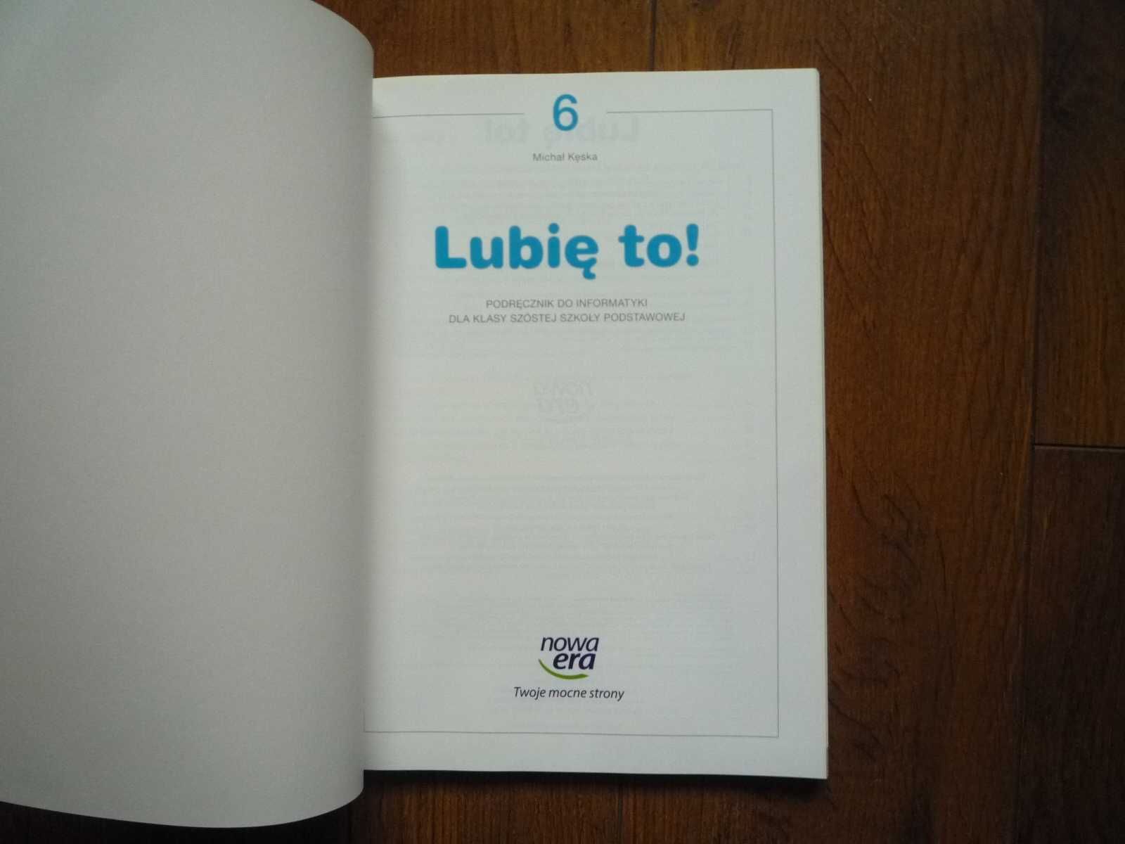 Podręcznik Informatyka. Lubię to. Klasa 6 Nowa Era