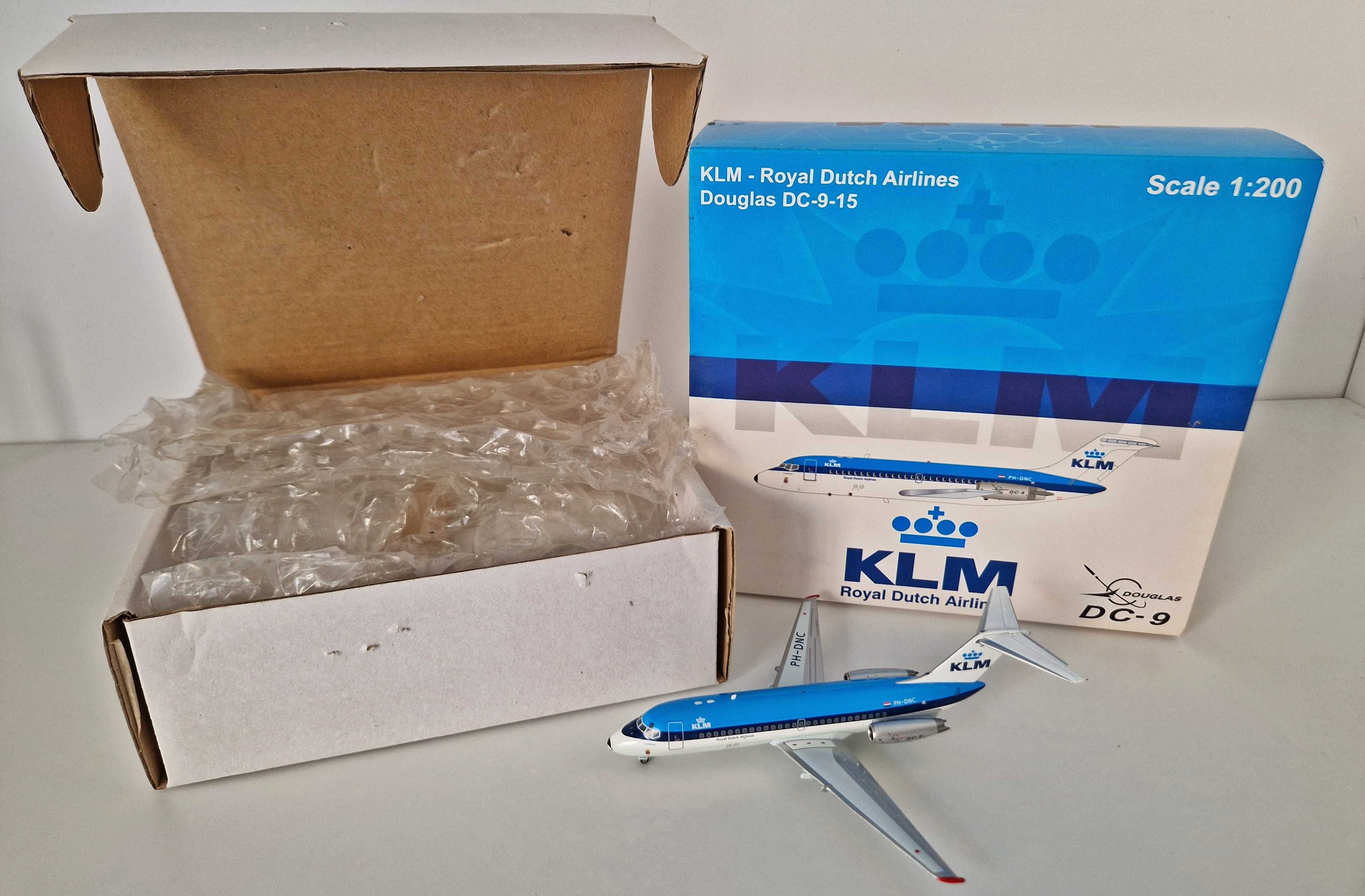 DC-9-15 KLM PH-DNC - JC Wings skala 1:200 - metalowy model samolotu
