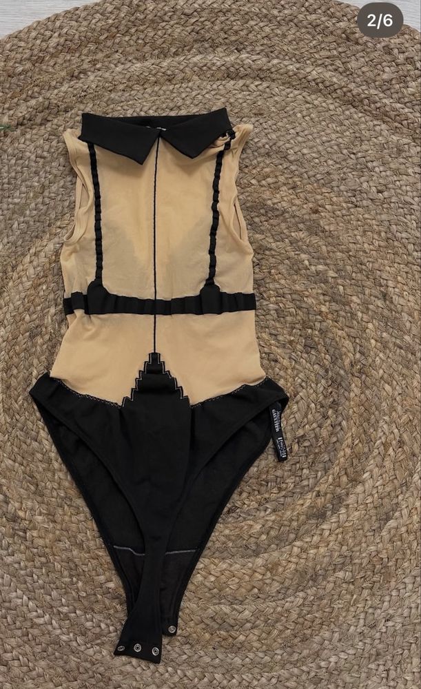 1999 Jean Paul Gaultier x Wolford Trompe L'oeil Bodysuit