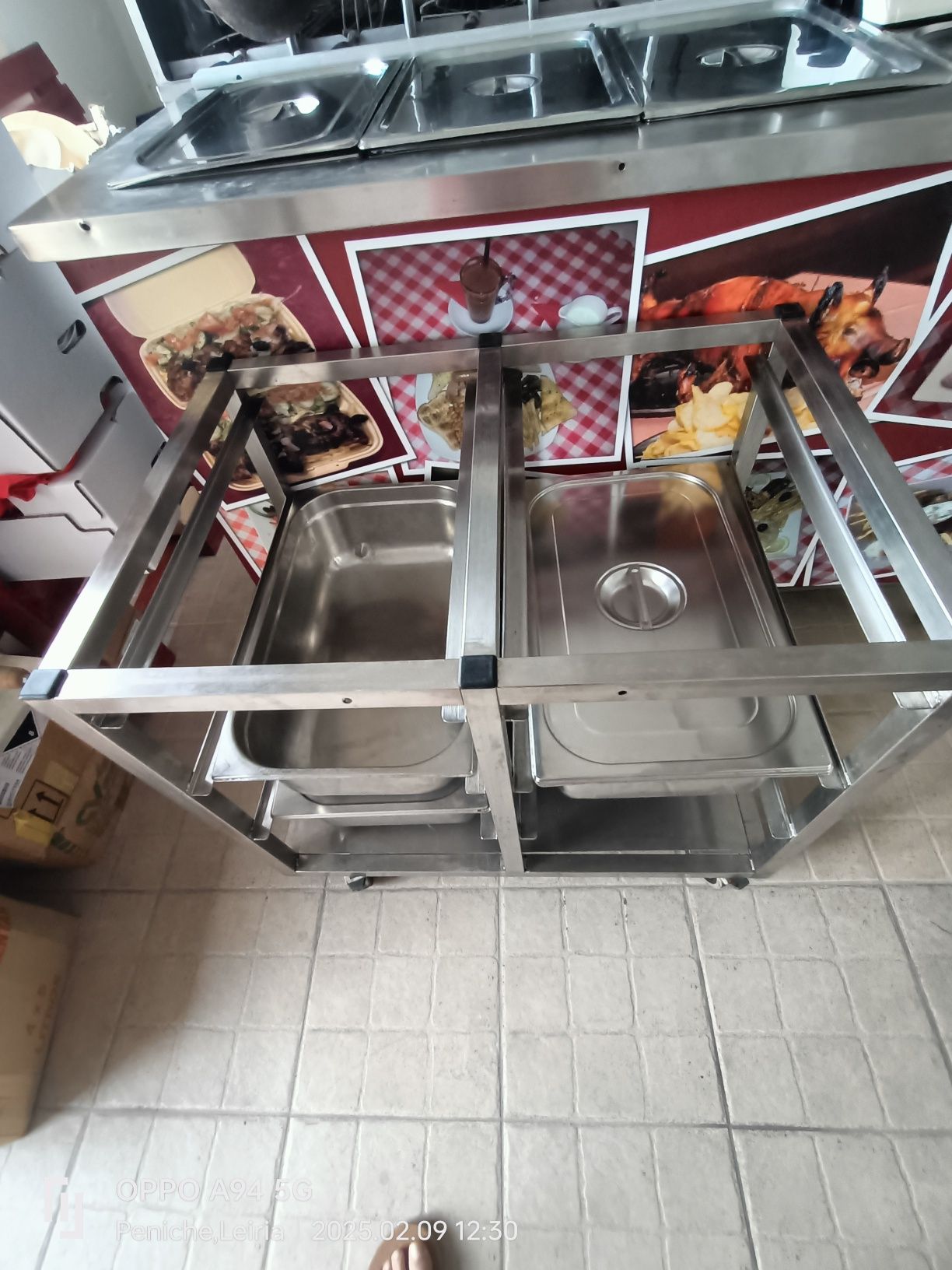 Carrinho Inox para Cozinha & Copa com Tabuleiros