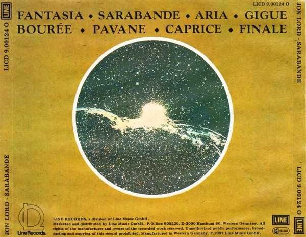 LORD JON cd Sarabande        Deep Purple    prog rock