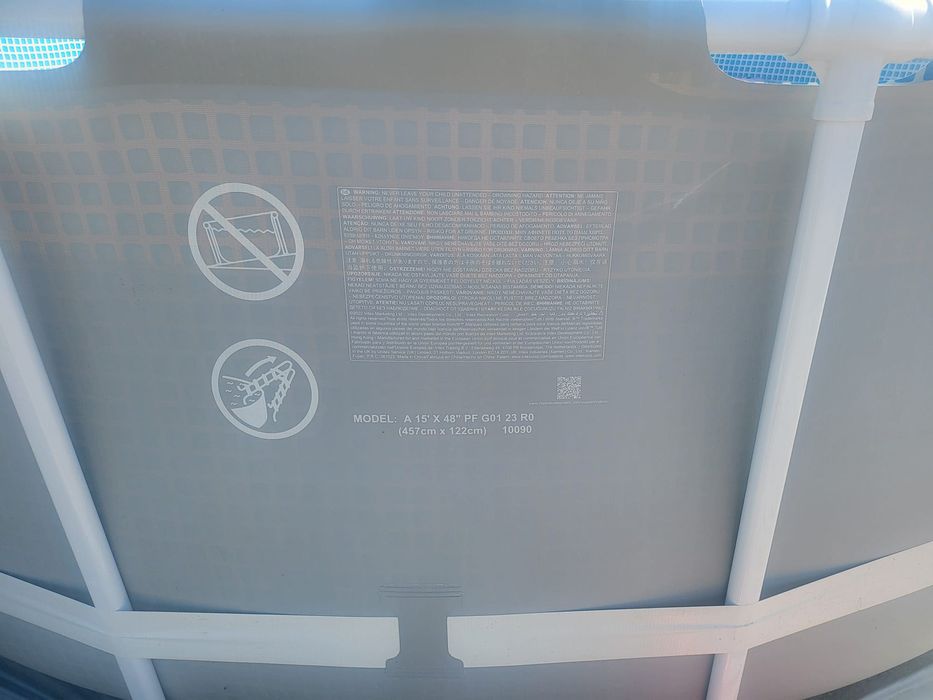 Piscina com 15 dias de uso