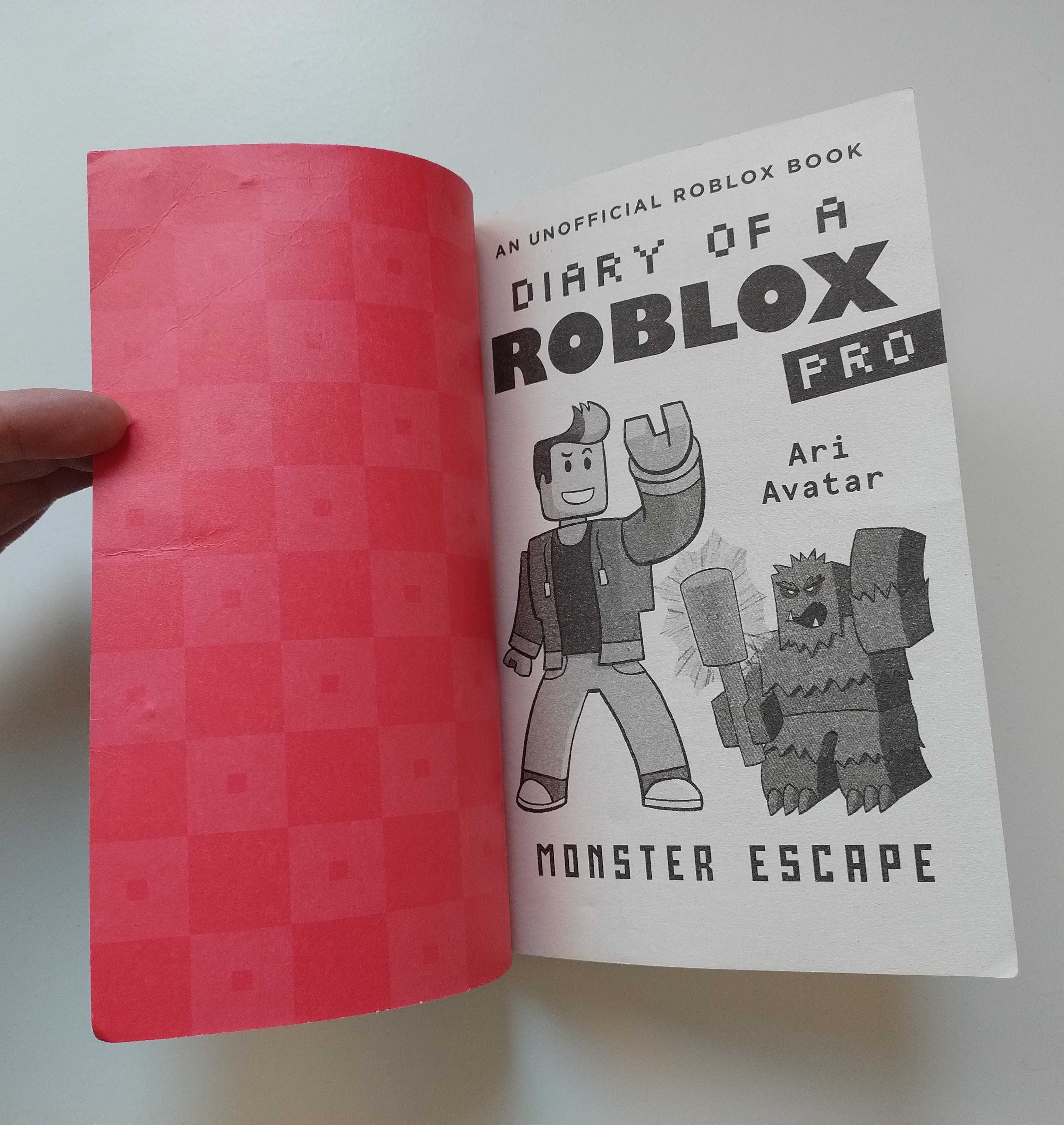 Diary of a Roblox Pro 1 Monster Escape Ari Avatar książka po angielsku