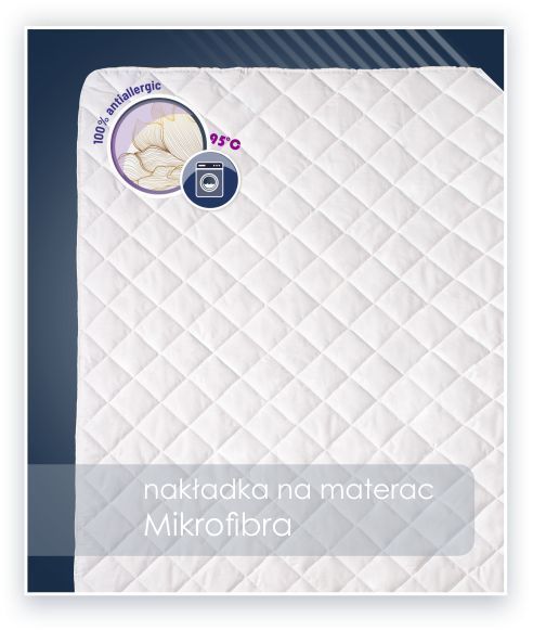 Nakładka ochronna AMZ MIKROFIBRA na materac 140x200cm Biały