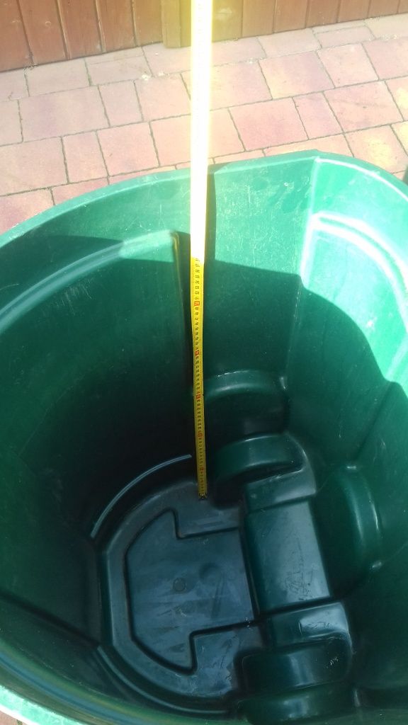 Kosz na śmieci,odpady,liście,pojemnik, kontener z pokrywą 110 L